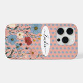 ワイルド フローラル  iPhoneケース (裏面横)