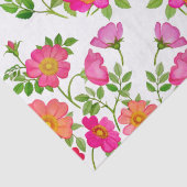 ワイルド ブライヤー ローズ ピンク フローラル ティッシュ ペーパー (詳細)