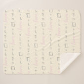 ワイルド・モノの引用文・パターン シェルパブランケット (正面(横))