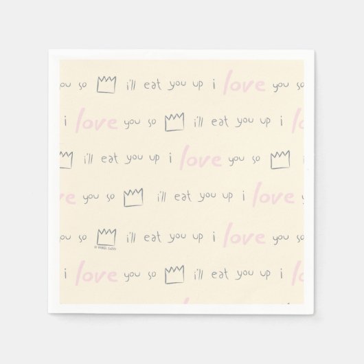 ワイルド・モノの引用文・パターン スタンダードカクテルナプキン (正面)