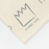 ワイルド・モノの引用文・パターン フリースブランケット (角)