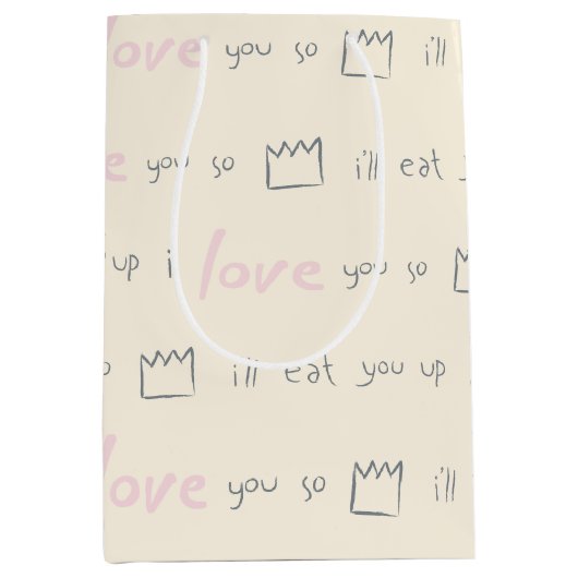 ワイルド・モノの引用文・パターン ミディアムペーパーバッグ (正面)