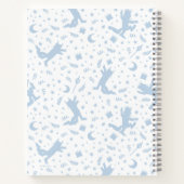 ワイルド・モノの青いフローラ ノートブック (裏面)