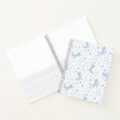 ワイルド・モノの青いフローラ ノートブック (内部)