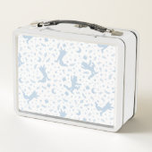 ワイルド・モノの青いフローラ メタルランチボックス (裏面)