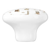 ワイルド ライフ セラミック ドア ノブ (側面)