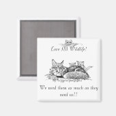 「ワイルド・ライフ・ラバー」 マグネット (正面/裏面)