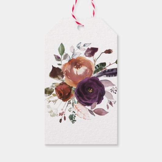 ワイルド ロイヤル ブルーム | 感謝メッセージ ギフトタグ (裏面)