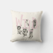 ワイルド |ワイルドモノとマックス – ピンク クッション (正面)