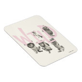 ワイルド |ワイルドモノとマックス – ピンク マグネット (右側)