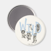 ワイルド |ワイルドモノとマックス – 青 マグネット (正面/裏面)