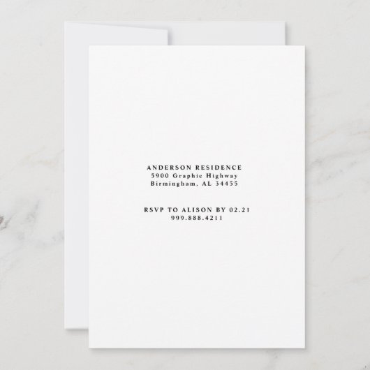 ワイルド&ワッキージャングル3rdyボーイフォトバースデーパーティー 招待状 (裏面)