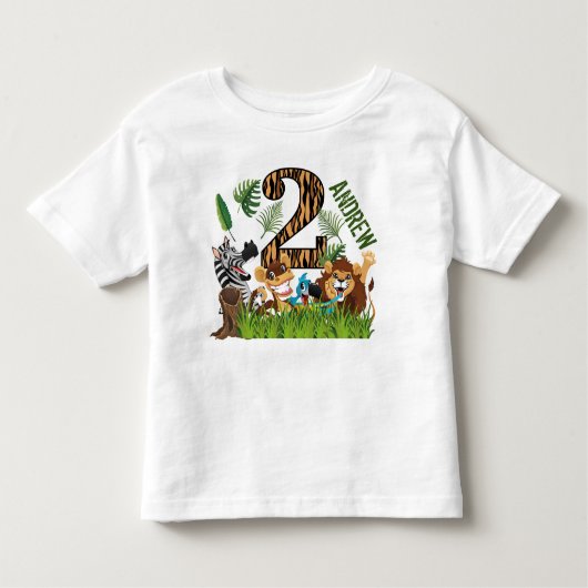 ワイルド·ワンの2歳の誕生日パーティー トドラーTシャツ (正面)