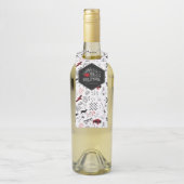 ワイルド ワンダフル クリスマス パターン/チェック柄 ID604 ボトルネックタグ (ボトル)