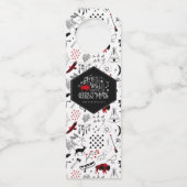 ワイルド ワンダフル クリスマス パターン/チェック柄 ID604 ボトルネックタグ (正面)