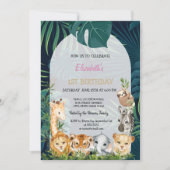 ワイルド・ワン・アニマルズ・ジャングル・パームリーブス 1st   招待状 (正面)