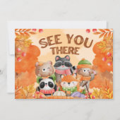 ワイルド・ワン・ウッドランドの招待状（写真付き） 招待状 (裏面)