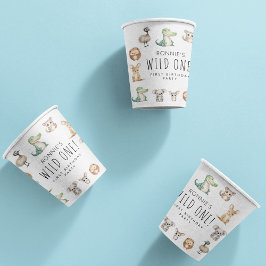 ワイルド・ワン！オージーアニマルバースデーパーティーへようこそ 紙コップ