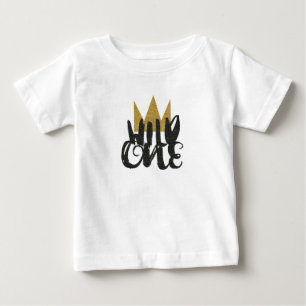 ワイルド・ワン グリッタークラウン1歳誕生日パーティー ベイビー ベビーTシャツ