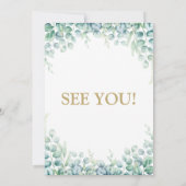 ワイルド・ワン・サファリ・アニマルズ・ベイビーシャワー招待状 招待状 (裏面)