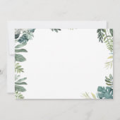 ワイルド・ワン・サファリ・アニマルズ・ボーイ・バースデー・パーティー・フォト 招待状 (裏面)