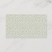 ワイルド・ワン サファリ・アニマルズ 男の子 ベビーシャワー エンクロージャーカード (裏面)