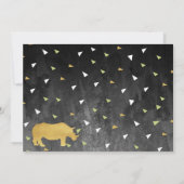 ワイルド·ワン·サファリ·アニマル感謝ノート 招待状 (裏面)