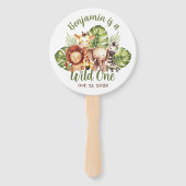 ワイルド・ワン・サファリ　ファーストバースデイ　フォト　かわいい動物たち ハンドファン (正面)