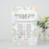 ワイルド・ワン・サファリ 彼女ならどっち?ベビーシャワーゲーム (スタンド正面)