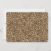 ワイルド・ワン・サファリ 1歳の誕生日写真 招待状 (裏面)