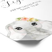 ワイルド・ワン ジャングル・ガール ベビーシャワー カスタムテキストサイン ポスター (角)