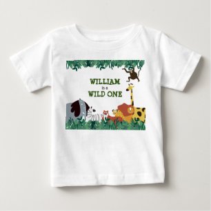 ワイルド・ワン ジャングル・サファリ オーダーメイド ベビーTシャツ