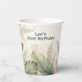 ワイルド・ワン ジャングル・サファリ・ボーイ ファースト ペーパー・プレート 紙コップ