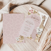 ワイルド・ワン トロピカルジャングル ボーホー サファリ ベイビーシャワー 招待状