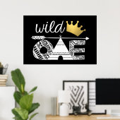 ワイルド・ワン・バースデー・バックドロップ ポスター (ホームオフィス)