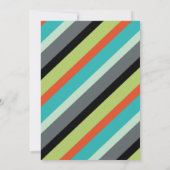 ワイルド・ワン バースデー・招待状 - トライバル・アニマルズ 招待状 (裏面)