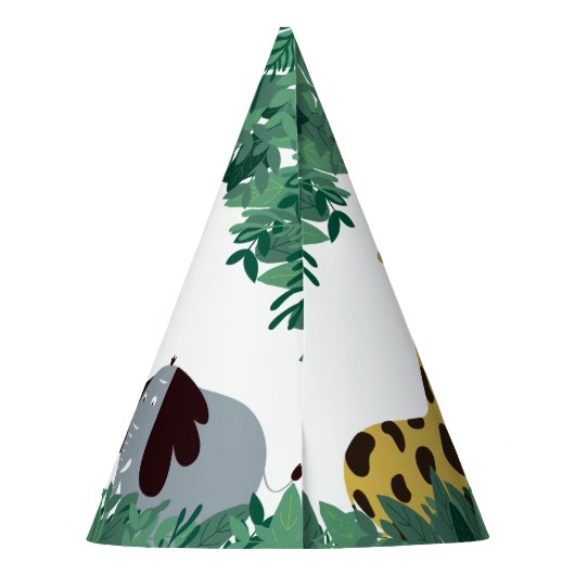 ワイルド・ワン ファーストバースデーパーティー ジャングルサファリ パーティーハット (裏面)