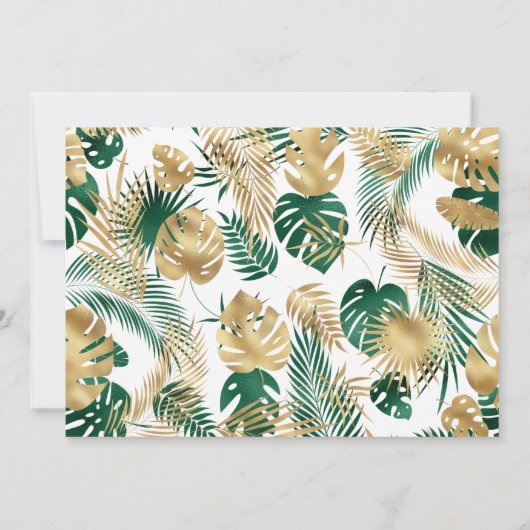 ワイルド・ワン フォト サファリ 1歳の誕生日 招待状 (裏面)