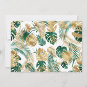 ワイルド・ワン フォト サファリ 1歳の誕生日 招待状 (裏面)