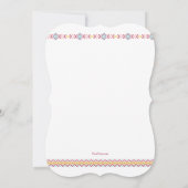 ワイルド・ワン・ボホ・スタイルの招待状 招待状 (裏面)