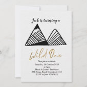 ワイルド・ワン マウンテン ファーストバースデー インビテーション (正面)