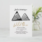 ワイルド・ワン マウンテン ファーストバースデー インビテーション (スタンド正面)