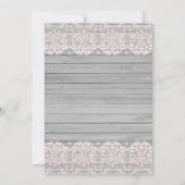 ワイルド・ワン 女の子 キツネ 誕生日 招待状 (裏面)