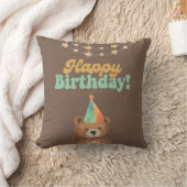 ワイルド・ワン：活気ある1歳の誕生日に参加 クッション (ブランケット)