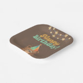 ワイルド・ワン：活気ある1歳の誕生日に参加 ペーパープレート (傾斜あり)