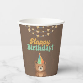 ワイルド・ワン：活気ある1歳の誕生日に参加 紙コップ