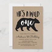 ワイルド・ワン |誕生日パーティーの招待 招待状 (正面)