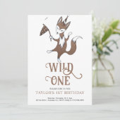 ワイルド・ワン 1歳の誕生日パーティー招待状 招待状 (スタンド正面)