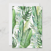 ワイルド・ワン 1歳の誕生日 ジャングルサファリ招待状 招待状 (裏面)