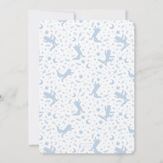 『ワイルド・ワン』1歳誕生日クラウンブルー 招待状 (裏面)